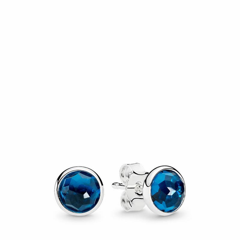 Pandora December Droplets Stud Earrings Online NZ, Sterling Silver (834692-COP)